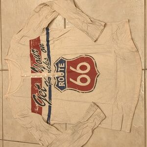 Get Your Kicks On Route 66 Long Sleeve T-Shirt Size XL